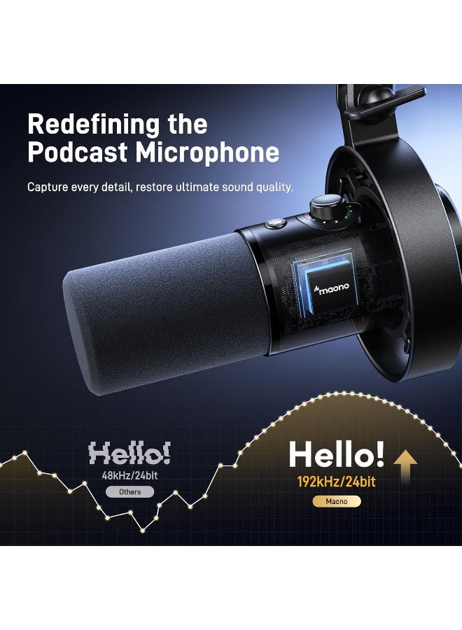 Maono PD300X Dynamic Microphone Black - Image 5